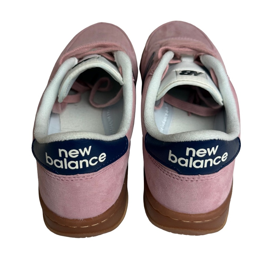 New Balance T500 Pink Taffy Blue Oyster Suede Sneakers Size 11.5 - Picture 8 of 10